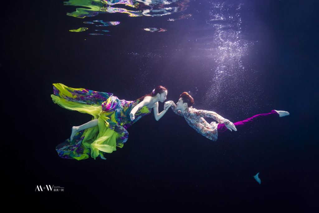 水中婚紗,水底攝影,一秒化身美人魚,underwater