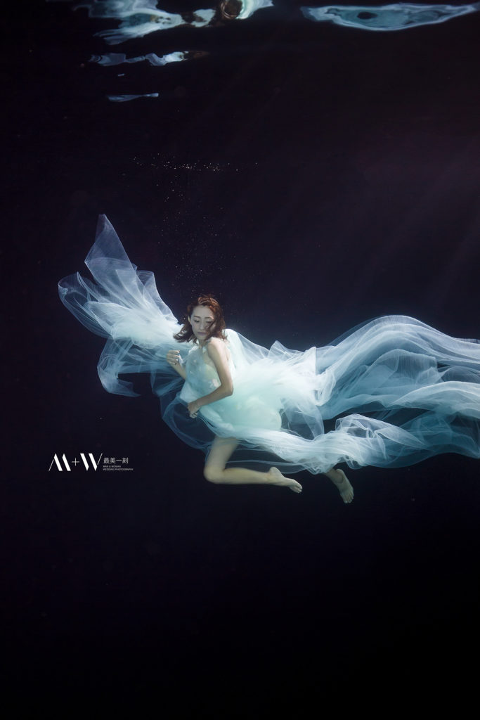 水中婚紗,水底攝影,一秒化身美人魚,underwater