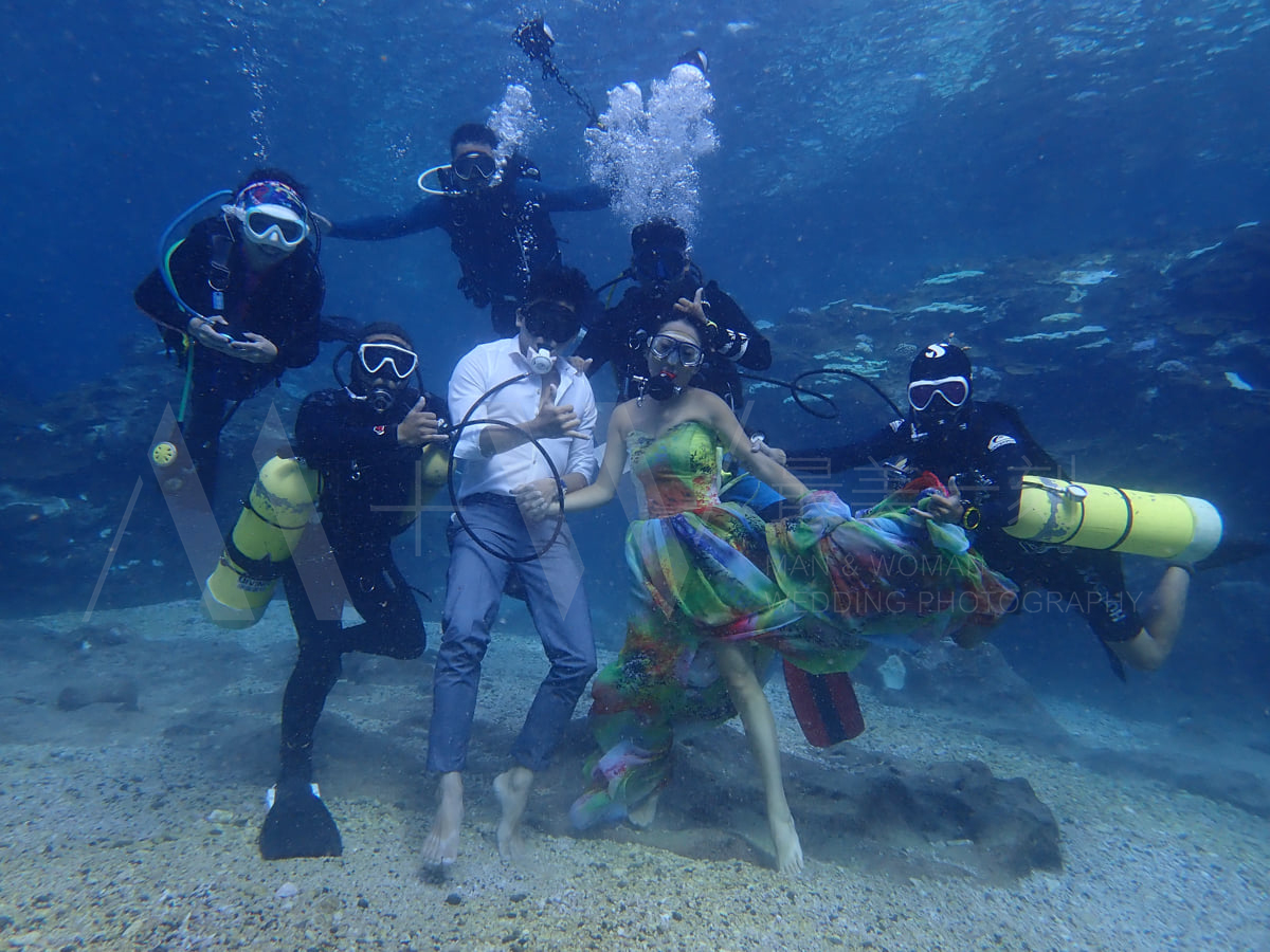 今天我想來點~潛所未有的海底水中婚紗照【花絮篇】
